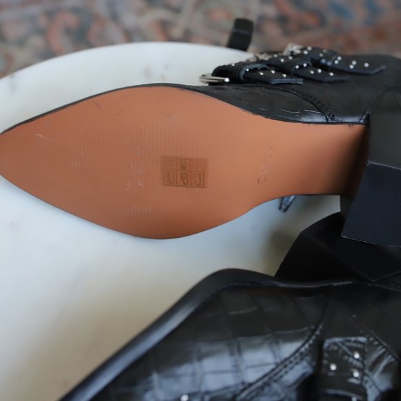 ALDO Boots Ankle Leather Size 8.5 - Picture 6 of 7